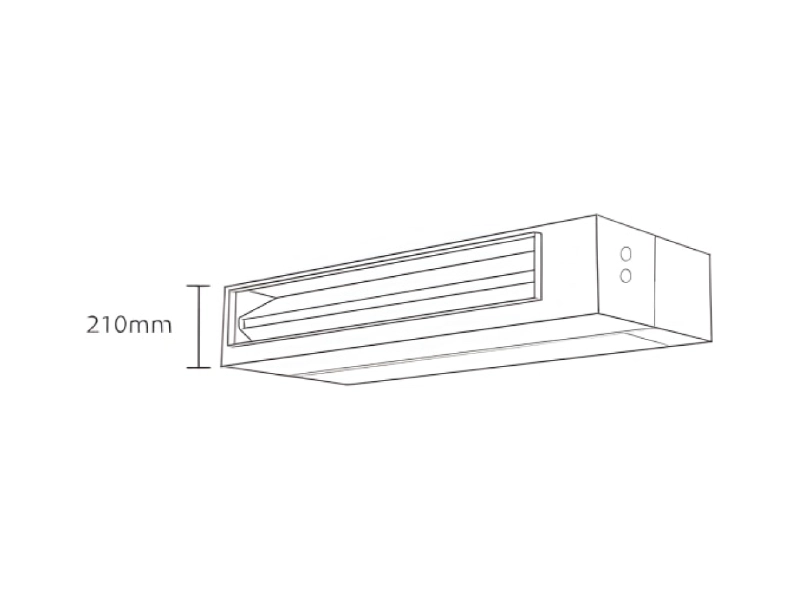 duct series ac key features ultra thin body, convenient to install